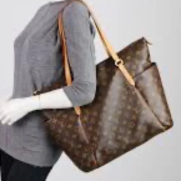 Louis vuitton tote with side pockets cheap